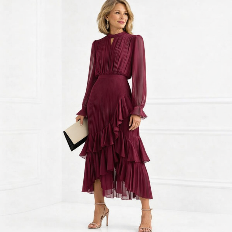 Vera | Elegáns Ráncolt Ruha