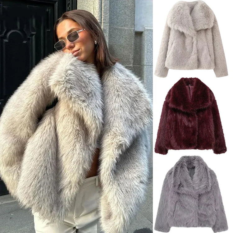 Aurora Luxe Műszőrme Kabát