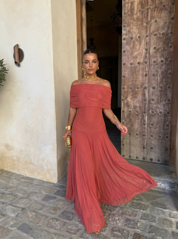 Callie - Egy Váll Hálós Maxi Ruha