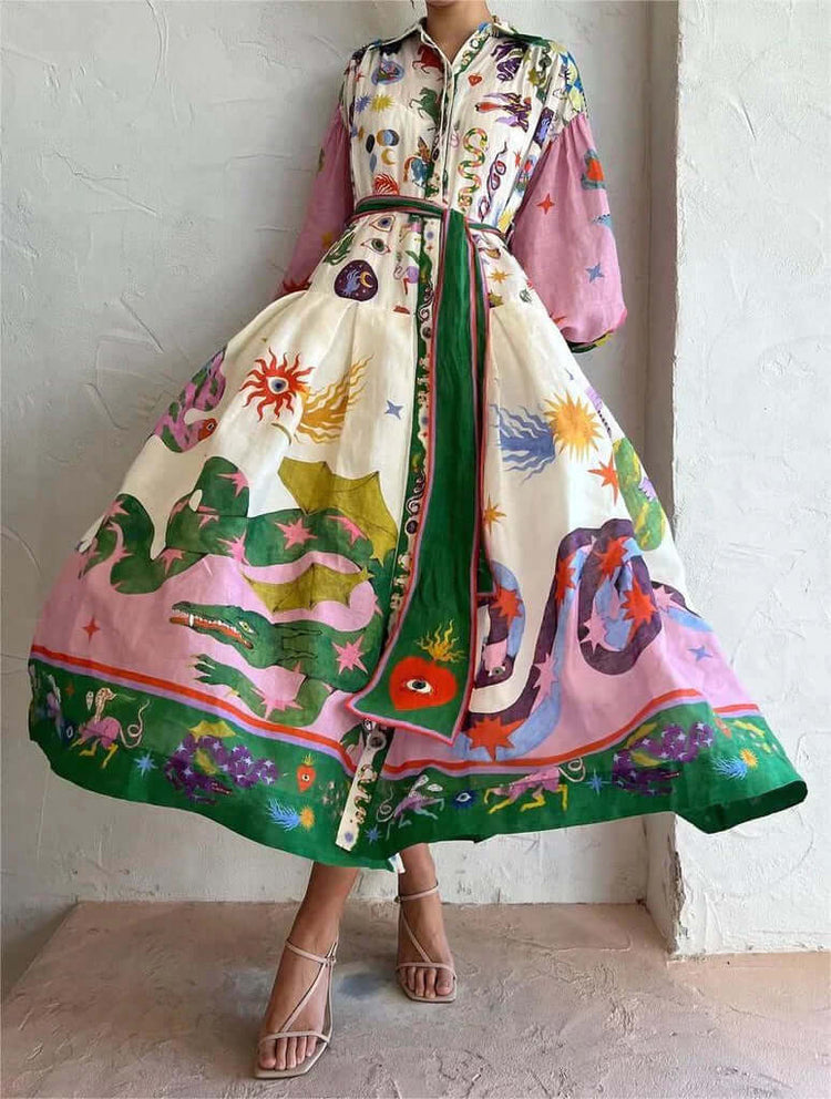 Dorthe - Elegáns Olasz Maxi Ruha