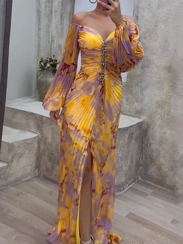 Gisselle - V-nyakú Maxi Ruha